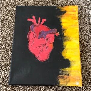 Painting: Jet Black Heart 🖤